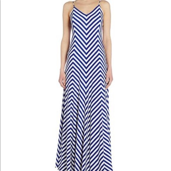Polo Ralph Lauren Dresses & Skirts - Polo by Ralph Lauren Blue and White Maxi Dress